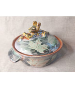 Handcrafted 1996 Small 3D Leopard Lidded Dish By Ricky Grimes - $1,880.43 MXN