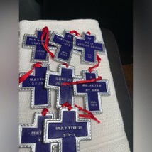Lot of nine Bible verse ornaments - $9.00