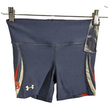 Auburn Tigers Volleyball Shorts Compression Women Small Navy Orange Under Armour - $27.68