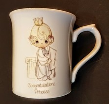 Precious Moments Coffee Mug Congratulations Princess 1986 Samuel Butcher... - $14.76