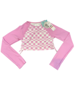 Roxy Rash Guard Midriff Top Girls 12 Pastel Lavender 531 UPF 50 Summer - $14.85