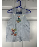 Vintage Sesame Street Romper Elmo Cookie Monster 6-9M Construction Theme - $108.94 CAD