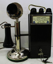 Western Electric Nickel Candlestick with Gray Pay Station - £1,257.43 GBP