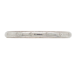 18k White Gold Wedding Band Ring Size 6.75 Jewelry (#J7282) - $5,096.94 MXN