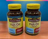 2x Nature Made Burp-Less Fish Oil 1200 mg 60 Softgels Ea Omega 3 EXP 8/25+  - £17.81 GBP