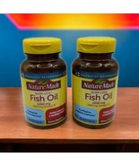 2x Nature Made Burp-Less Fish Oil 1200 mg 60 Softgels Ea Omega 3 EXP 8/25+  - £17.82 GBP