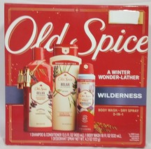 Old Spice Wilderness Men&#39;s Body Wash &amp; Spray /2 In 1 Shampoo &amp;Conditioner Kit - £30.04 GBP