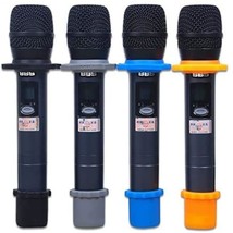 4 Sets Wireless Handheld Microphone Shakeproof Anti-Rolling Mic Protecti... - $18.99