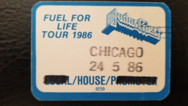 JUDAS PRIEST 1996 TOUR ROSEMONT, ILLINOIS VINTAGE ORIGINAL CLOTH BACKSTA... - £9.39 GBP