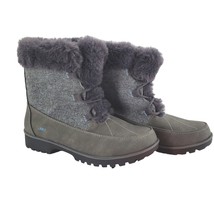 JBU Boots Womans 9 Faux Fur Weather Ready Outdoor Combat Water Resistant Shoes - £40.45 GBP