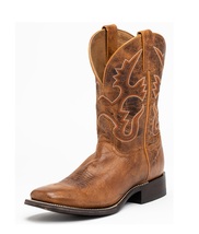 Cody James Mens Tan Square Toe Western Boots  - £111.50 GBP