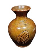 Charming Handcrafted Enamelled Clay Vase - Signed P.M.E - 2Y184 - $2,570.58 MXN
