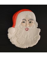 Santa Claus Christmas Holiday Wall Plate Platter Atlantic Mold Hand Painted - $40.72 CAD