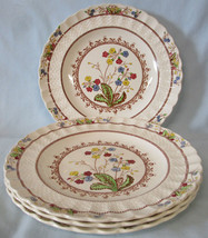 Spode Cowslip s713 Luncheon Plate 9&quot;, Set of 4, Older Back Stamp - $60.28