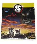 NOS Schimmel Earth Glow in the Dark 550 PC Puzzle Tiger Cubs Ceaco NEW - $19.99