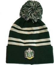 Harry Potter Beanie Pom-House Slytherin One Size Cap Green - £15.08 GBP