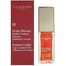 Clarins Instant Light Lip Comfort Oil - Shade 05 Tangerine - £11.14 GBP