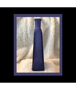 Vintage Tall Frosty Cobalt Vase - $460.18 MXN