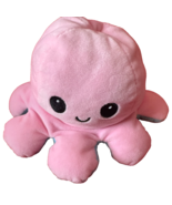 Mood Octopus Plush Stuffed Animal Toy Pink Blue Happy Sad/Mad Emotion Ocean - $12.86