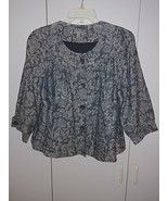 J. JILL LADIES 3/4-SLEEVE CUTE JACKET-MP-TENCEL/LINEN-BARELY WORN-LINED-... - $22.67 CAD