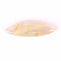 11.29 Carats TCW 100% Natural Beautiful Golden Rutile Quartz Marquise cabochon G - £12.52 GBP