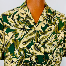 Triumph Of  California Hawaiian Aloha XL Shirt Leaves Floral Green Tropical - $29.99