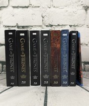 Game Of Thrones Seasons 1-7 Complete Series Blu-ray Lot Conquest &amp; Rebellion VG - £46.94 GBP