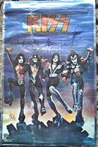 Kiss - Destroyer Signed Foil Aucoin Poster X4 - Gene Simmons , Peter Criss 23x35 - £528.40 GBP