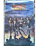 KISS - DESTROYER SIGNED Foil Aucoin Poster X4 - Gene Simmons , Peter Cri... - £518.57 GBP