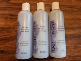 Lot of 3 DermaCen Freesia Shampoo &amp; Body Wash 9 oz each - £16.69 GBP