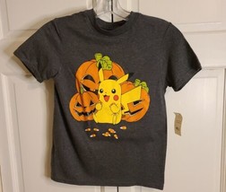 Nintendo Pokémon Boy&#39;s Size Small Holloween Tshirt Gray - NEW - £9.74 GBP