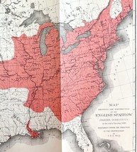 Map Of English Sparrow Distribution Victorian 1887 Lithograph Agricultur... - $1,552.29 MXN