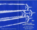 National Model Airplane Championship Program 1957 Naval Air Station Will... - £14.32 GBP