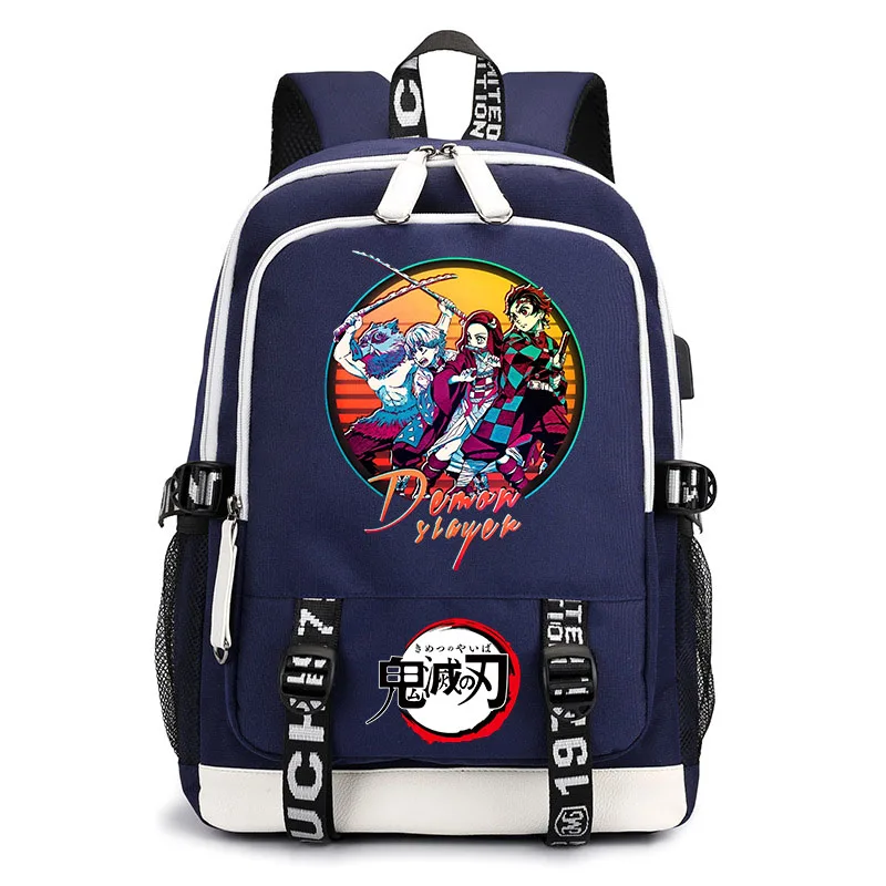 Demon Slayer Anime Backpack Campus Student School Bag Children&#39;s Backpack Outdoo - $106.51