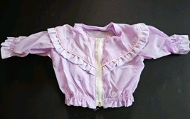 VTG 1986 Cabbage Patch Kids Purple and White Gingham Ruffled Windbreaker KT 512G - £30.92 GBP