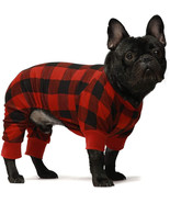 Fitwarm 100% Cotton Buffalo Plaid Dog Clothes Puppy Pajamas Pet - £7.49 GBP
