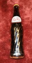 Vintage 10 OZ Pepsi Cola Full Bottle Clear Swirl Glass Price It Right Fr... - $24.99