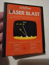 LASER BLAST Atari 2600 Video Game Cartridge Vintage Activision 1981 - £19.25 GBP
