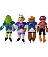 1995 McDonalds NHL Hockey Miss Piggy Kermit Fozzie Animal Muppets Plush ... - £34.49 GBP