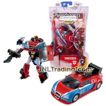 Year 2006 Transformers Cybertron Deluxe Class 6 Inch Figure SMOKESCREEN Race Car - £63.94 GBP