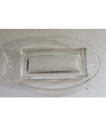 Vtg MCM Cambridge Square Glass Rectangle Base Oval Relish Celery Serving... - $28.71