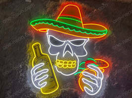 Taco Skull Mexican | LED Neon Sign - £215.04 GBP+