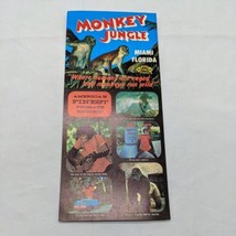 Monkey Jungle Mimai Florida Primate Exhibit Flyer Ad - $17.81