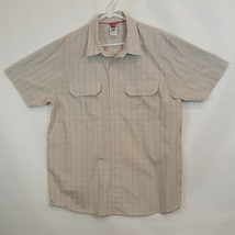 North Face Mens Sz XL Gray Short Sleeve Shirt Jack Tech Hiking Trekking - $18.95