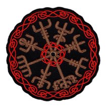 Viking Compass Vegvisir Iron on Sew on Patch by Miltacusa - £5.38 GBP