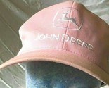 John Deere Pink SnapBack Snap Back Baseball Cap Hat Cary Francis Group - $5.85