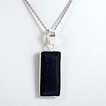 Sterling Silver Onyx Gemstone Hand Crafted Pendant Her Women Party Gift - £64.43 GBP+