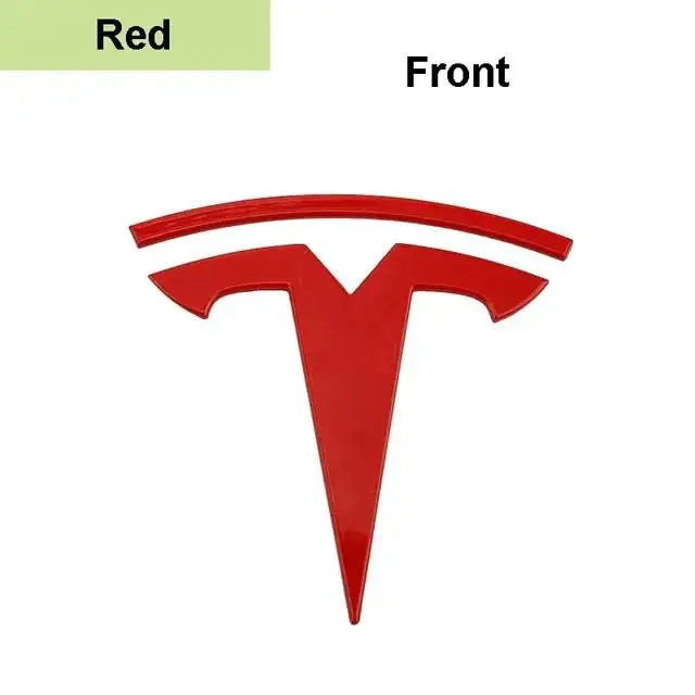 ABS Car Front Hood Bonnet Emblem Cover Sticker for Tesla Logo Model 3 Mode S Mod - £22.31 GBP
