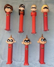 Lot Of 7 PEZ Dispensers Disney Incredibles Mom Daughter Son Baby - $6.65