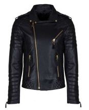 Men&#39;s Real Leather Jacket Motorcycle Biker Jacket Café Racer Winter - £142.22 GBP